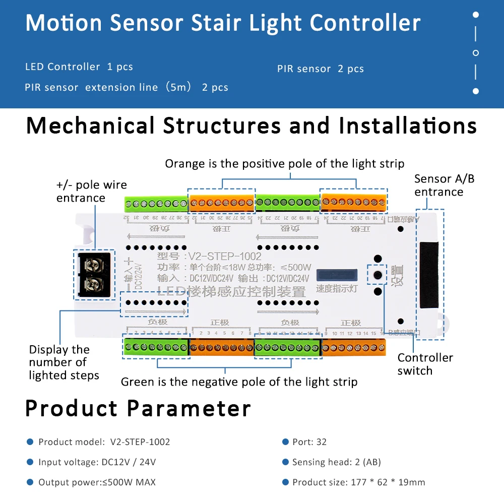 12V LED Stair PIR Motion Senso - Motion Sensor Pir Wired review and price