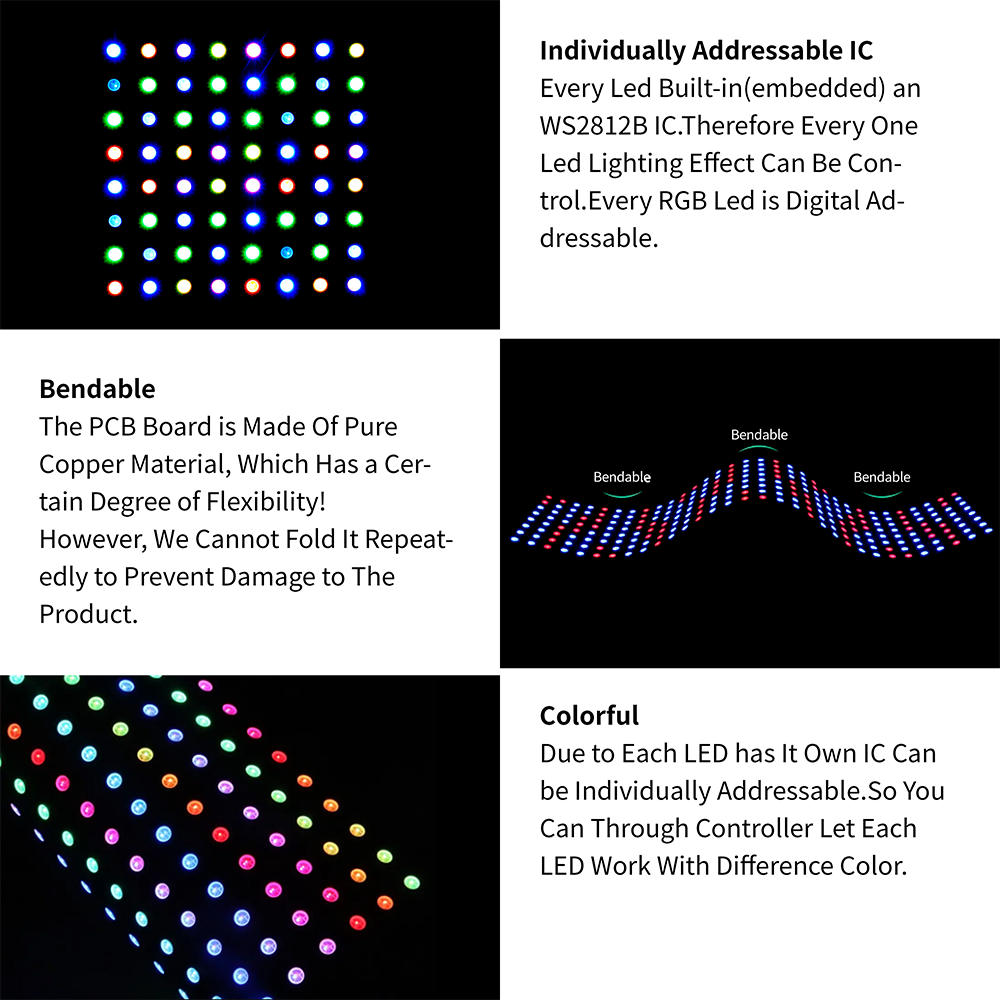 8X8 16X16 8X32 WS2812B With US - Rgb Led Matrix 8X8 review and price