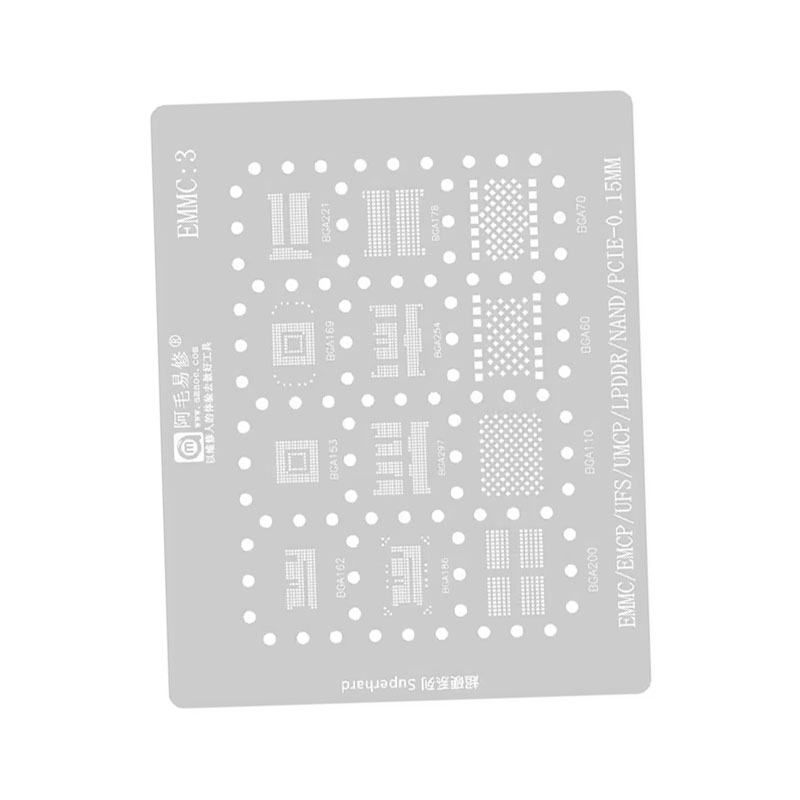 AMAOE EMMC3 BGA Reballing Sten - Tasmota Flash Tool review and price