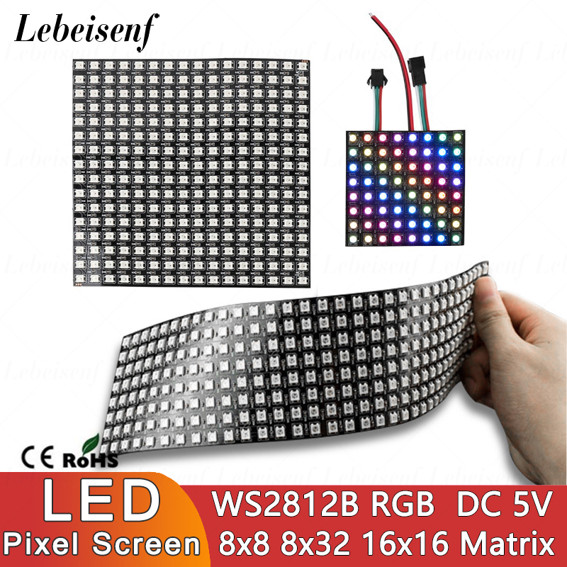 LED Digital Pixels Screen WS28 - Rgb Led Matrix 8X8 review and price