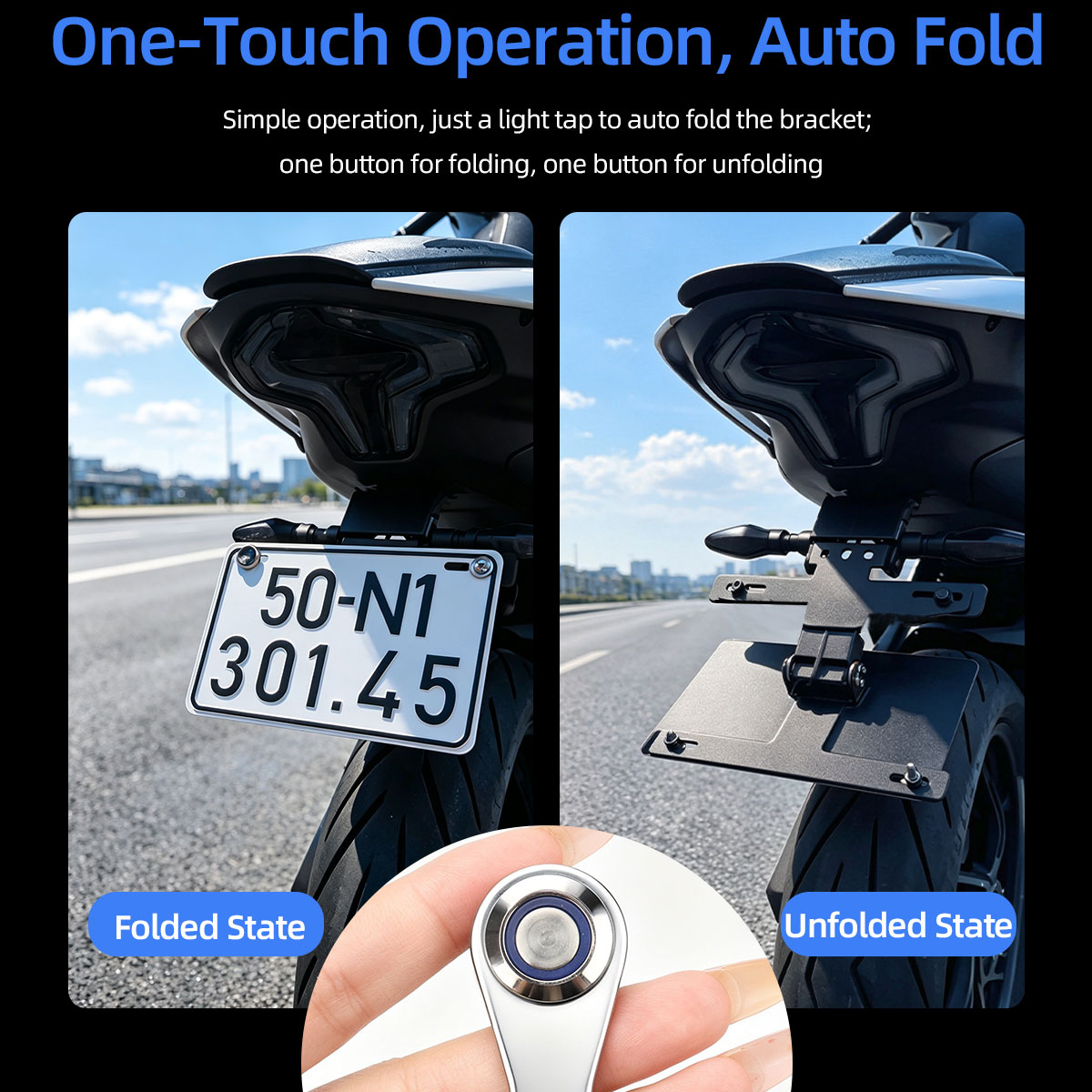 Motorcycle License Plate Foldi - Ir Blaster Universal review and price