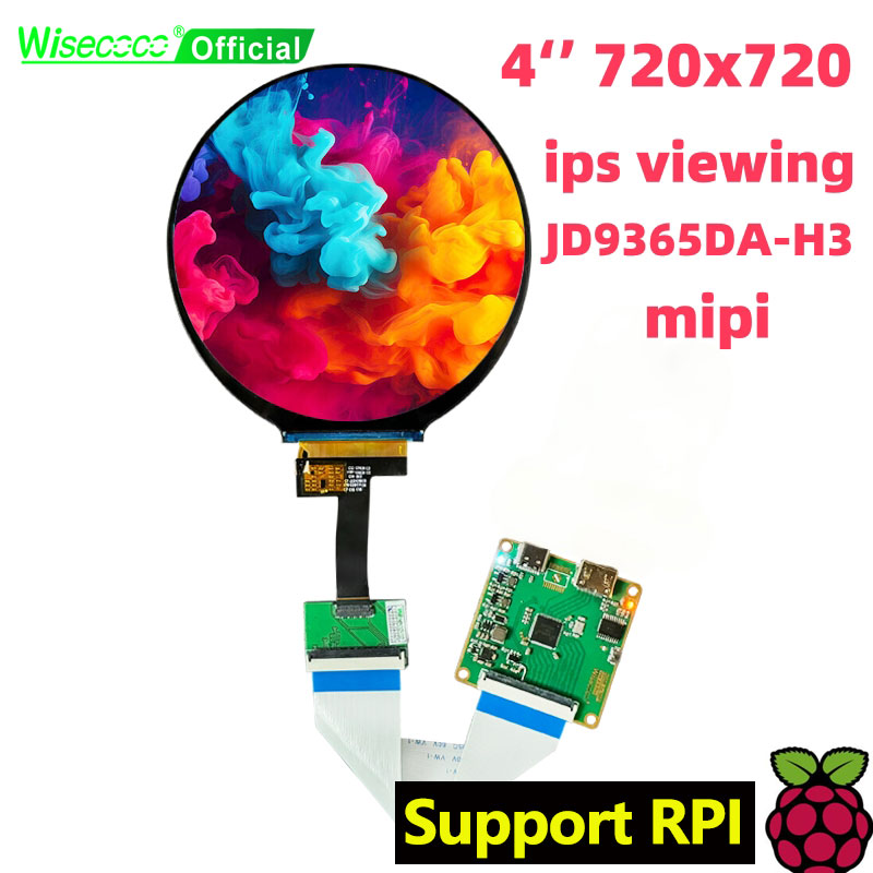 Wisecoco 4 Inch Round LCD Disp - Home Automation Raspberry Pi review and price