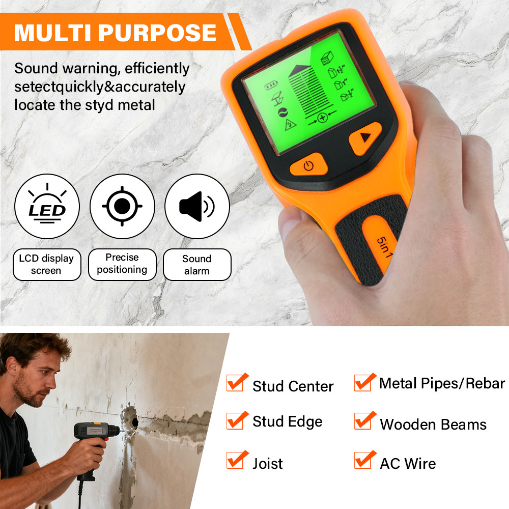 New 5-in-1 Wall Detector Handh - Water Leak Detector Wired review and price
