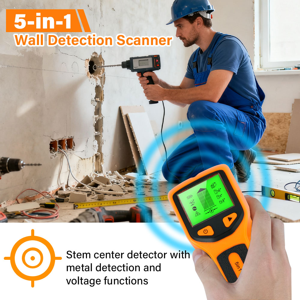 Wall Stud Detector 5 in 1 Hand - Water Leak Detector Wired review and price