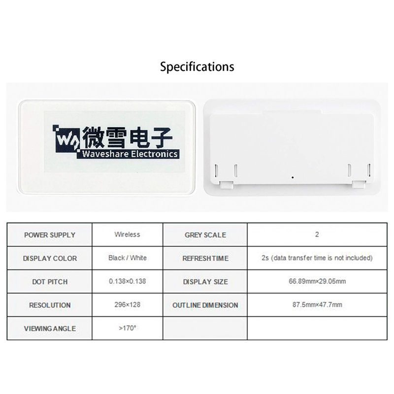 New  2.9 Inch Wireless NFC-Pow - Display Epaper 2.9 review and price