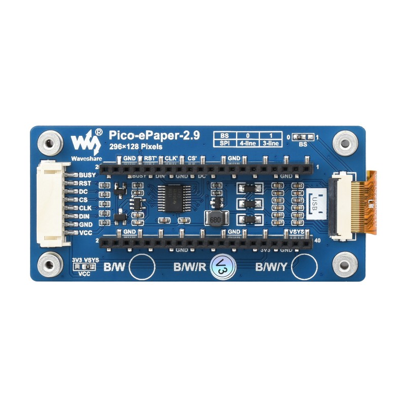 Waveshare Pico-ePaper-2.9-B,2. - Display Epaper 2.9 review and price