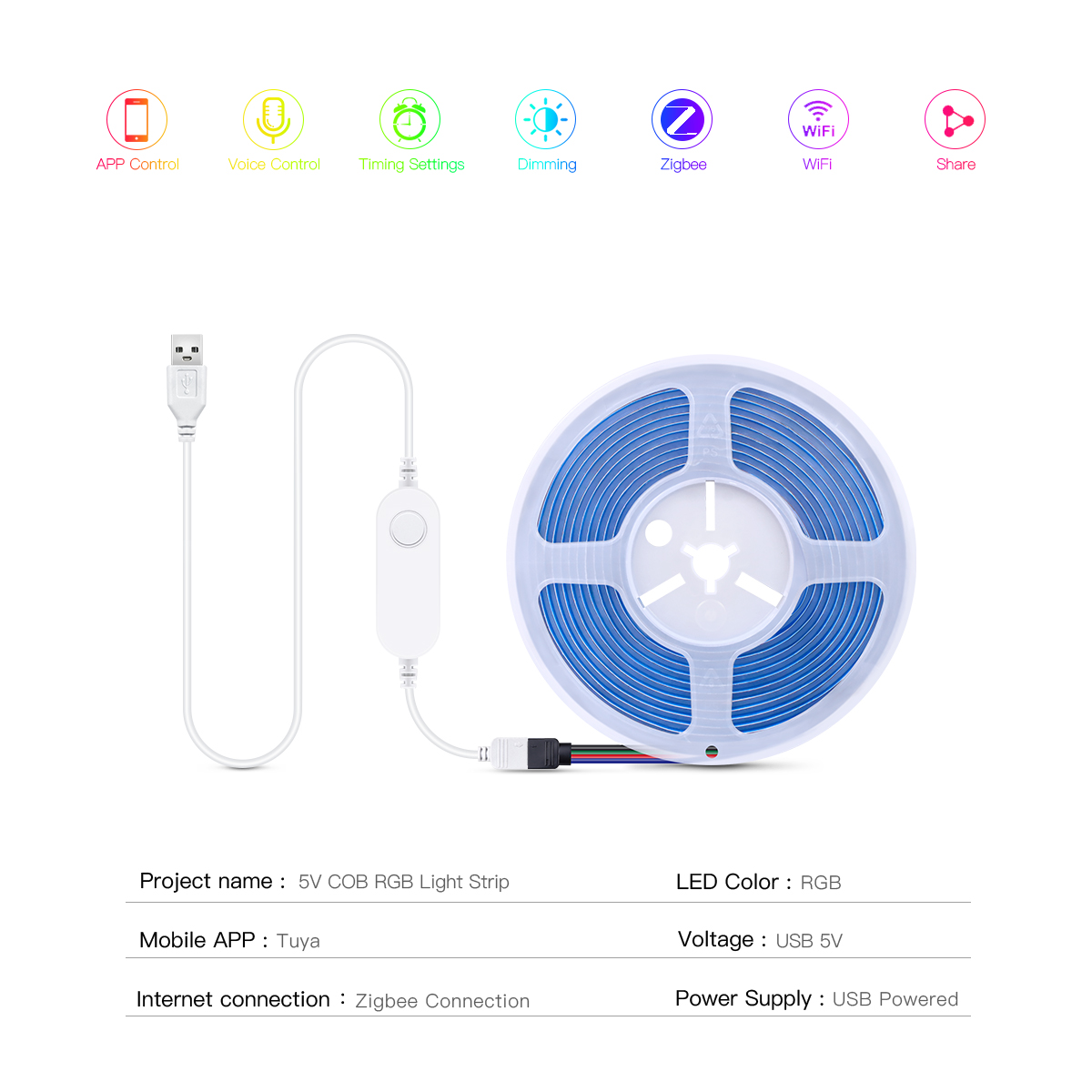ZigBee LED Strip Smart Tuya CO - Zigbee Coordinator Stick review and price