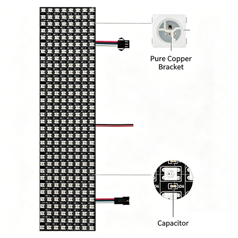 WS2812B Smart Pixel Module Mat - Rgb Led Matrix 8X8 review and price