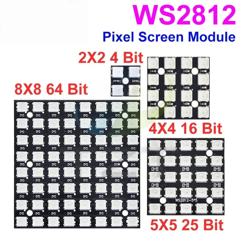 NEW WS2812 LED 5050 RGB 8x8 LE - Rgb Led Matrix 8X8 review and price